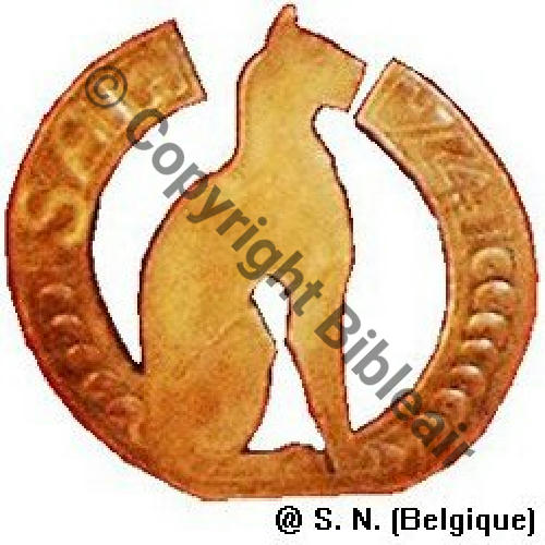 A1498  1918 A1498NH SAL.74 Metal decoupe Sc.SN.Belgique 